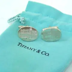 Tiffany & Co. カフスボタン オーバル リターントゥ シルバー925