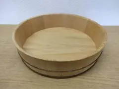 ☆特大サイズ木製 寿司桶 ☆蓋付き☆直径55センチ ☆ 中古品☆美品