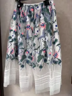 chestyチェスティ花柄シアースカート　0サイズ