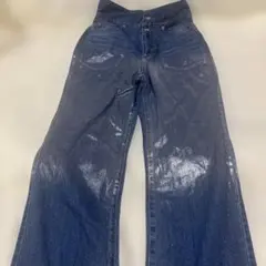 ViS ハイウエスト デニムパンツ シルバー加工 Sのサムネイル
