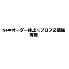N+❤︎オーダー休止※プロフ必読様専用