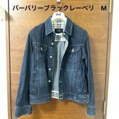 バーバリー ブラックレーベルデニムジャケット Gジャン M・バーバリー　美品
