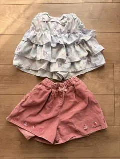 anyfamෆ短パン2枚セットෆサンリオコラボෆ110cm
