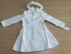 【新品未使用！！値下げ！！】LODISPOTTOホワイト ファー付きロングコート