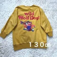 バックプリント　イラストトレーナー　１３０㎝