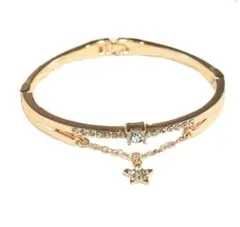 星型チャーム付きブレスレット ゴールド