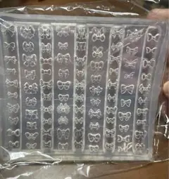 NO 456シリコンモールド　リボン　ミニサイズ　ネイル　レジン　粘土