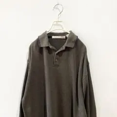 90s NATURALIFE サーマル ポロシャツ Y2K ビンテージ ワッフル