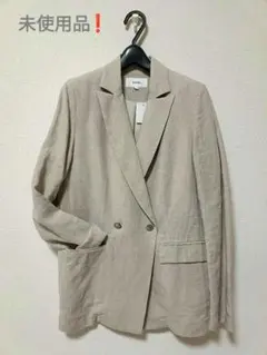 【未使用品❗】洗える リネンジャケット　日本製　べージュ系