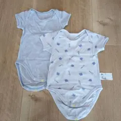 UNIQLO ベビーロンパース肌着 70cm 水色