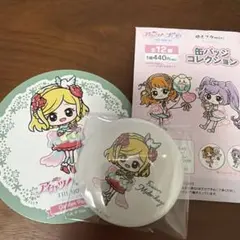 【プリパラ】アイカツ✕プリパラ　ガーデンパーティー　缶バッジ&コースター　ふわり