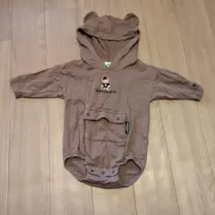 TeddyBear フード付きロンパース 70