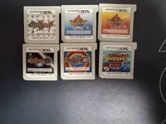 妖怪ウォッチ3dsソフト 6個セット　初代　白犬隊　赤猫団　元祖　真打　マグナム