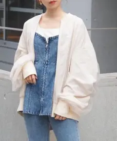 【新品】TiptopチュールレイヤードBIGブルゾンのサムネイル