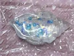 メロジョイ風♡氷バター♡プルプルシャカシャカ♡ビーズ入りスクイーズ♡クリア×水色
