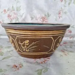 盆栽鉢 瑠璃釉 縁波型 植木鉢 - メルカリ