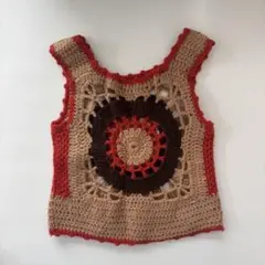 ビンテージ⭐︎かぎ針編み ベスト