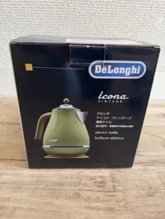 DeLonghi Icona 電気ケトル グリーン デロンギ KBIN1200J-GR ディスティンタ・ペルラコレクション 電気
