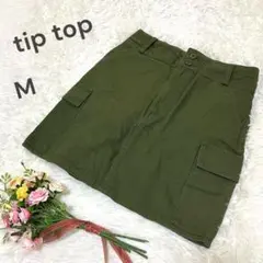 tip top ティップトップ 【M】 スカート カーキ ベルト通し ポケットのサムネイル