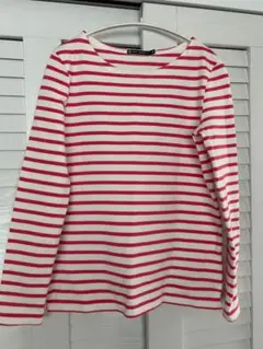 PEPIT BATEAU ピンクボーダー　長袖Tシャツ