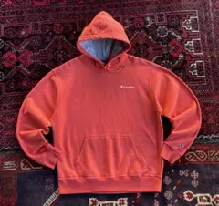 champion チャンピオン プルオーバー パーカー オレンジ L