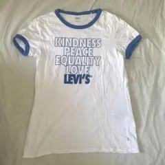 LEVI'S メッセージプリント 半袖Tシャツ リンガーTのサムネイル