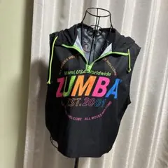 ZUMBA フード付きタンクトップ ブラック ズンバ Sサイズ ユニセックス