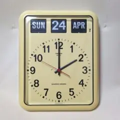 ジャンク　TWEMCO 自動カレンダー掛時計 パタパタ パタパタ 時計 TWEMCO DIGITAL CALENDER BQ-38NV トゥエンコ BQ-38GR