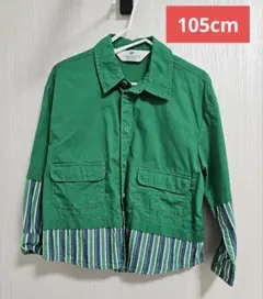 H&M グリーン 長袖シャツ 98/104