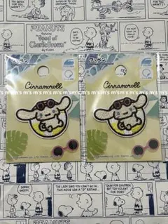 サンリオ　シナモン　シナモロール　日焼けワッペン　うきわ