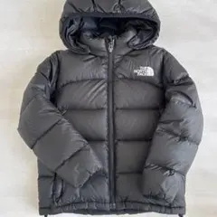クリーニング済THE NORTH FACE ブラックダウンジャケット120cm
