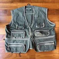 Woolrich フィッシングベスト カーキ 古 - メルカリ