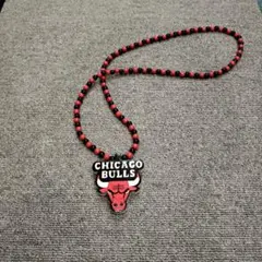 シカゴ・ブルズ ネックレス 赤黒