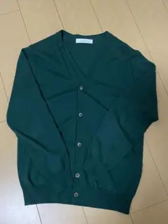 GREEN LABEL RELAXING ダークグリーン カーディガン