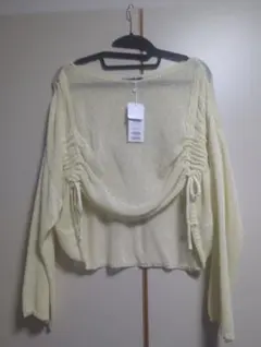 新品タグ付【Tip Top】ドロストトップス Fサイズ　イエロー