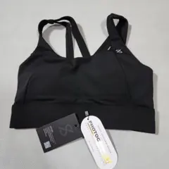 somaticダブルクロスバックシャントップス　Mサイズ　黒色スポーツブラ未使用