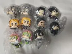 鬼滅の刃　ひっかけフィギュア　上のみ　11体　キャンパス風ボード