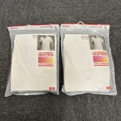 即決 新品 未使用 UNIQLO ユニクロ ヒートテックVネックT 半袖 2枚