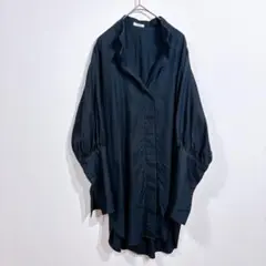 IENA LA BOUCLE イエナラブクール　ボリュームスリーブ　ブラウス　黒のサムネイル