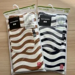 ユニクロ　マリメッコ　marimekko 子供　キッズレギンス　7分丈