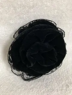 コサージュ 黒 薔薇 華 入学式 卒業式 成人式 正装 スーツ ドレス ブローチ