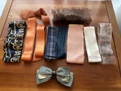 【最終価格】リボン10本セット&リボンバレッタ　ヘアアクセサリー