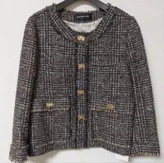 ドゥーズィエムクラス tweed Vネック ジャケット Deuxieme Classe（ドゥーズィエムクラス）の「TWEED シャツ