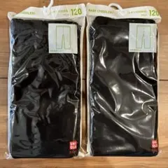 UNIQLO ブラック レギンス 2枚セット / 120㎝