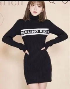 Darich ダーリッチDARLING RICH タートルネックニットワンピース