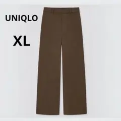 ユニクロ ハイウエスト ワイド ストレート パンツ ガンクラブ チェック XL
