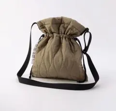 weekend(er) キルティング 巾着 ショルダーバッグ ベージュのサムネイル