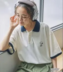 ☆新品☆ 【PEANUTS SNOOPY】ロゴワンポイント刺繍 鹿の子ポロシャツ