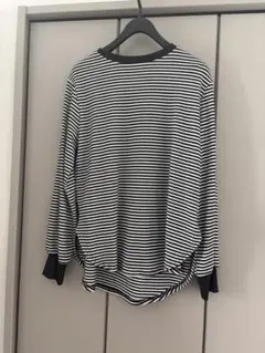 ストライプ 長袖Tシャツ　しまむら　ボーダー柔らか素材Lサイズ　美品