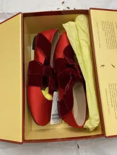 【新品未使用】OPERA サテン リボン バレエシューズ 38